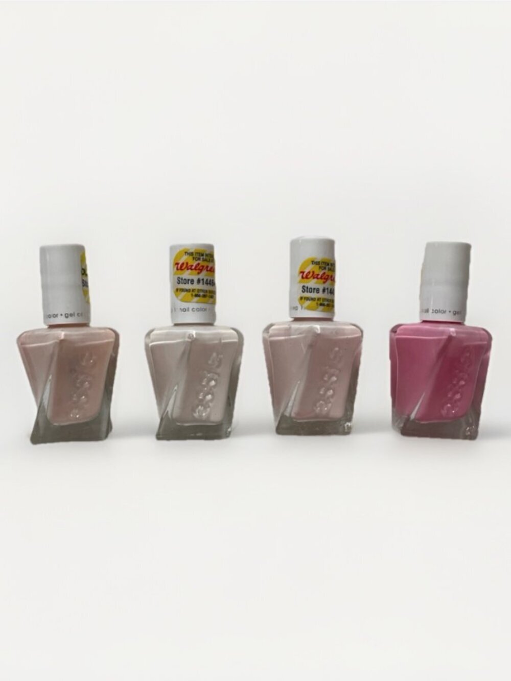 bundle x4 nail polish Essie nail color gel couture light pink blush pink